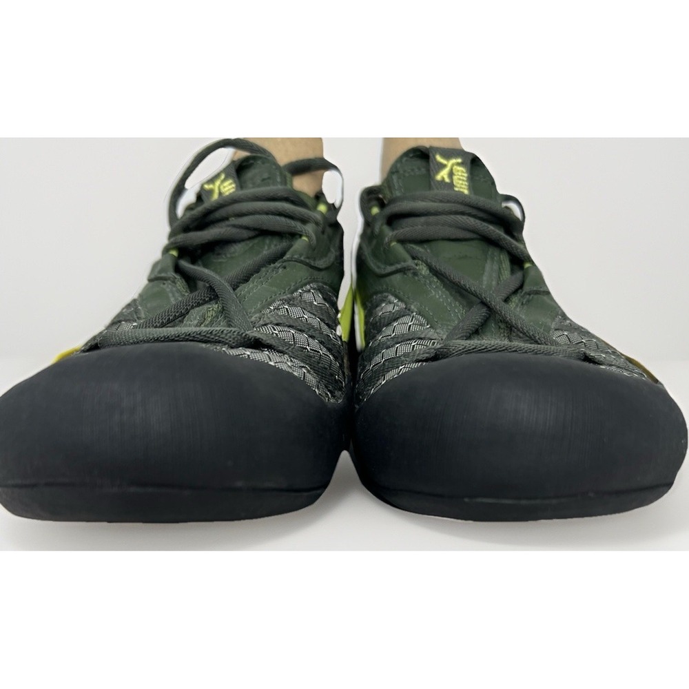 Puma Climbing Shoes EU 39 US 8.5 Gray Green Yellow Lace Up Rock Climb - Picture 7 of 9